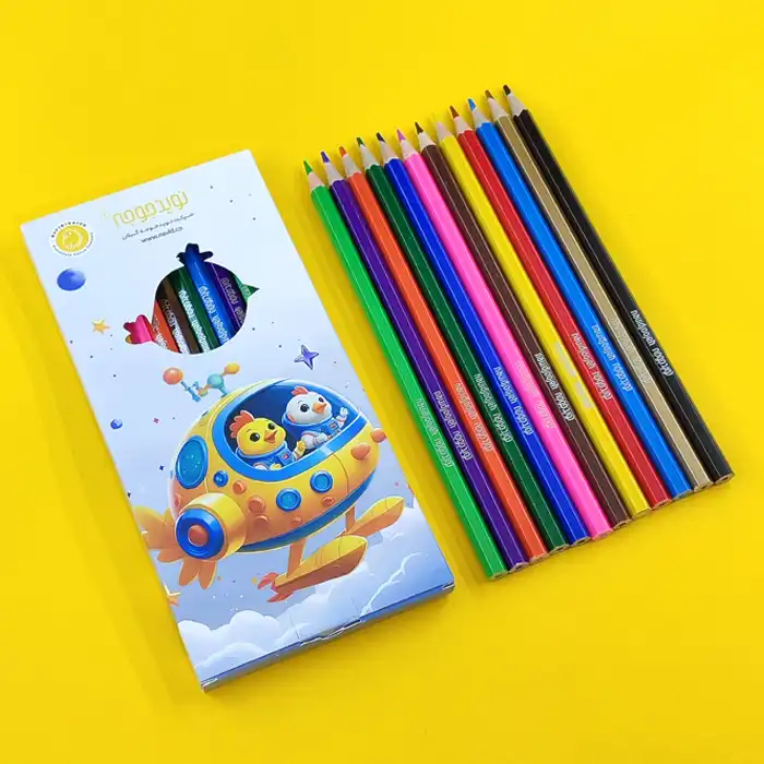 promotional-colored-pencils-12-colors-c101-1 گروه تبلیغاتی مداد رنگی
