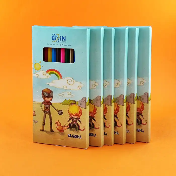 promotional-colored-pencils-12-colors-c101-3 گروه تبلیغاتی مداد رنگی